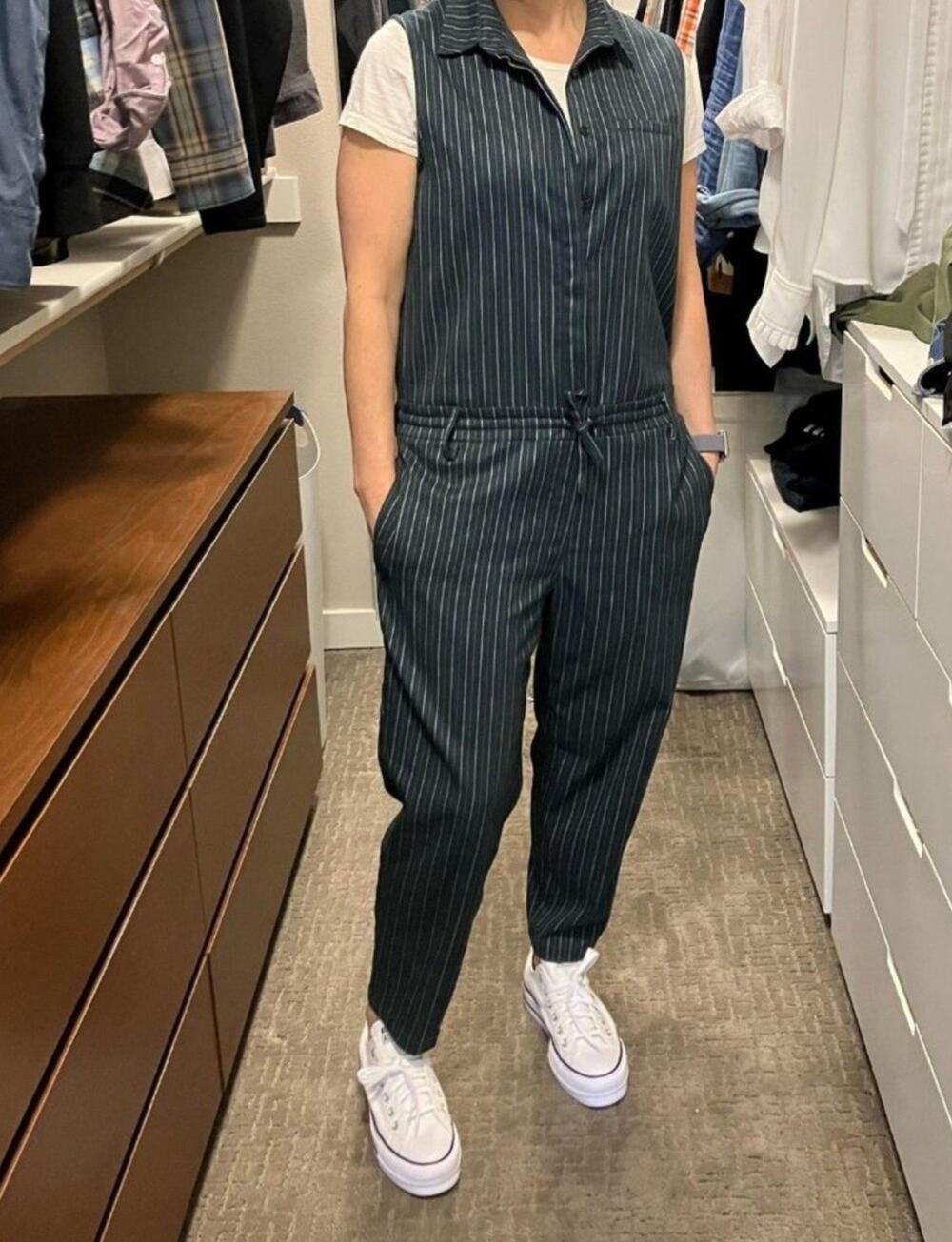 Wildfang× LuccaCouture Striped Womens Sleeveless XS Jumpsuit $180